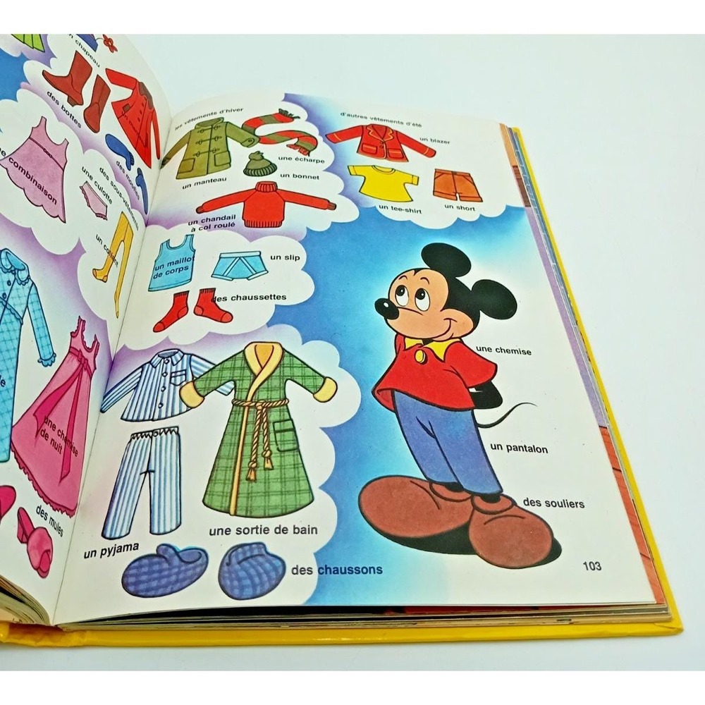 Walt Disney‎ Vintage - Au Royaume des Noms & Verbes – French Kids Book Lot RARE - Picture 8 of 11